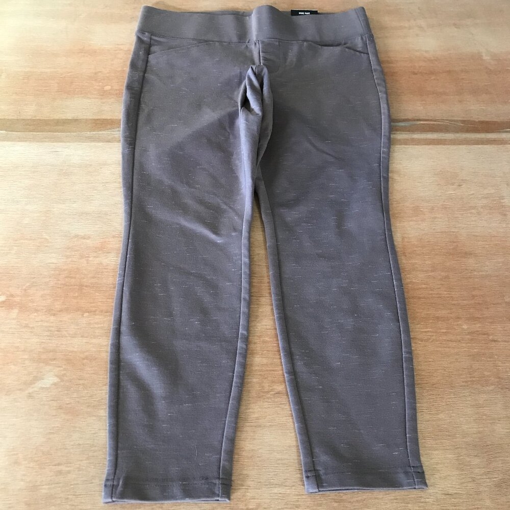 Torrid Pixie Pull On Pants Women L Purple Mid Rise Pocket Slimming Stretch 18294 - Picture 1 of 16